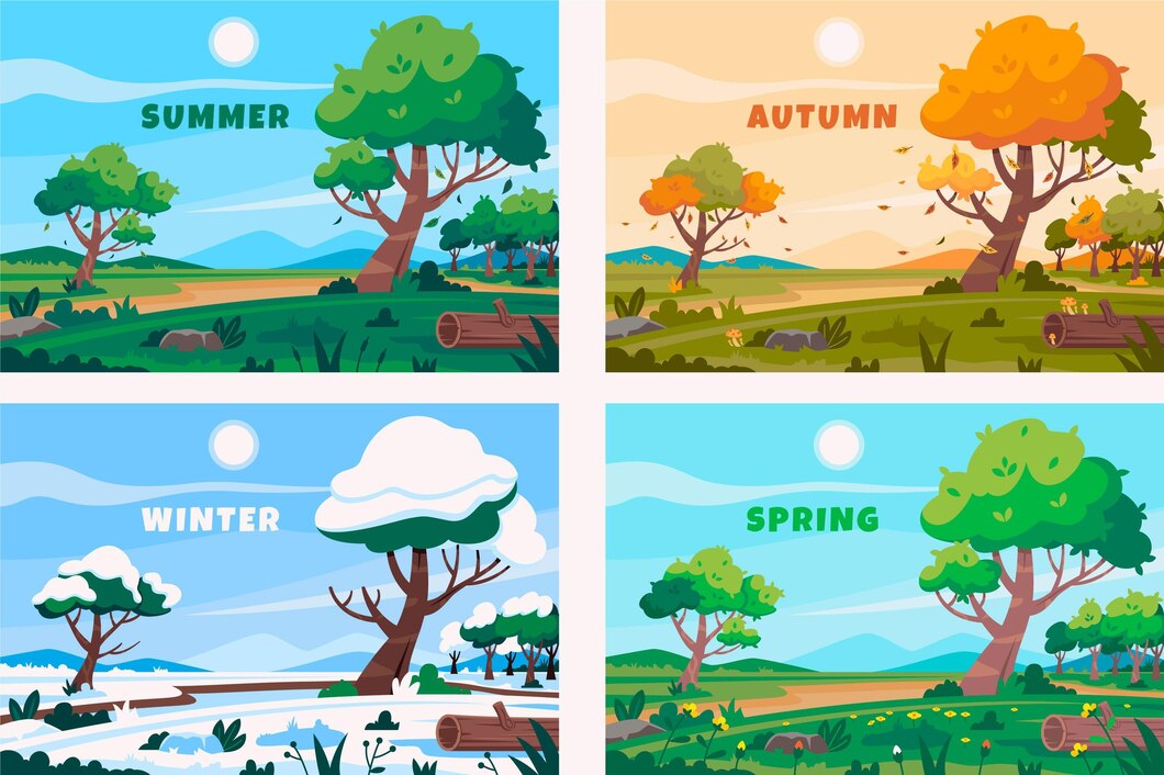 Текст About the Seasons (О времени года) на английском языке